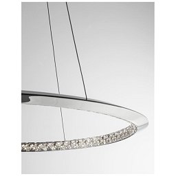Závěsné svítidlo NETUNO chromovaný hliník křišťál LED 32W 230V 3000K IP20 stmívatelné - NOVA LUCE Obrázek pro produkt Závěsné svítidlo NETUNO chromovaný hliník křišťál LED 32W 230V 3000K IP20 stmívatelné - NOVA LUCE