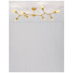 Stropní svítidlo CALISTO mosazný kov E27 8x12W 230V IP20 bez žárovky - NOVA LUCE Obrázek pro produkt Stropní svítidlo CALISTO mosazný kov E27 8x12W 230V IP20 bez žárovky - NOVA LUCE