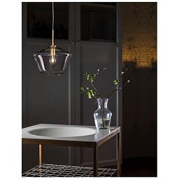 Závěsné svítidlo PRISMA čiré sklo zlatý kov E27 1x12W 230V IP20 bez žárovky - NOVA LUCE Obrázek pro produkt Závěsné svítidlo PRISMA čiré sklo zlatý kov E27 1x12W 230V IP20 bez žárovky - NOVA LUCE