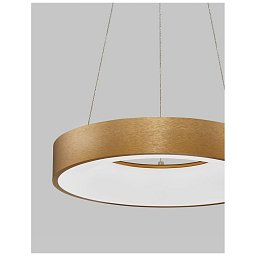 Závěsné svítidlo RANDO THIN broušený zlatý hliník a akryl LED 30W 230V 3000K IP20 stmívatelné - NOVA LUCE Obrázek pro produkt Závěsné svítidlo RANDO THIN broušený zlatý hliník a akryl LED 30W 230V 3000K IP20 stmívatelné - NOVA LUCE