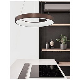 Závěsné svítidlo RANDO THIN broušený kávově hnědý hliník a akryl LED 50W 230V 3000K IP20 stmívatelné - NOVA LUCE Obrázek pro produkt Závěsné svítidlo RANDO THIN broušený kávově hnědý hliník a akryl LED 50W 230V 3000K IP20 stmívatelné - NOVA LUCE