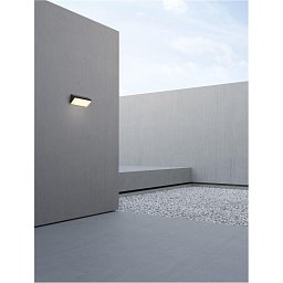 Venkovní nástěnné svítidlo ZENON antracitový hliník a matný akryl LED 10W 3000K 220-240V 114st. IP65 - NOVA LUCE Obrázek pro produkt Venkovní nástěnné svítidlo ZENON antracitový hliník a matný akryl LED 10W 3000K 220-240V 114st. IP65 - NOVA LUCE