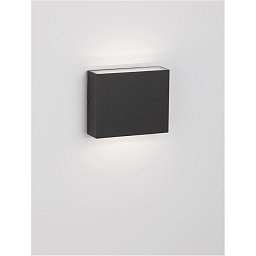 Venkovní nástěnné svítidlo DEWI antracitový hliník a čiré sklo LED 7.7W 3000K 220-240V 253st. IP65 světlo nahoru a dolů - NOVA LUCE Obrázek pro produkt Venkovní nástěnné svítidlo DEWI antracitový hliník a čiré sklo LED 7.7W 3000K 220-240V 253st. IP65 světlo nahoru a dolů - NOVA LUCE