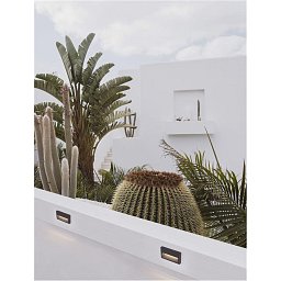 Venkovní nástěnné svítidlo RIO antracitový hliník a čiré sklo LED 6W 3000K 220-240V 266st. IP65 - NOVA LUCE Obrázek pro produkt Venkovní nástěnné svítidlo RIO antracitový hliník a čiré sklo LED 6W 3000K 220-240V 266st. IP65 - NOVA LUCE