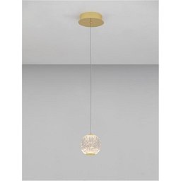 Závěsné svítidlo BRILLANTE zlatý hliník a akryl LED 4.2W 230V 3200K IP20 - NOVA LUCE Obrázek pro produkt Závěsné svítidlo BRILLANTE zlatý hliník a akryl LED 4.2W 230V 3200K IP20 - NOVA LUCE