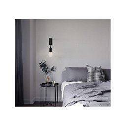 Nástěnné svítidlo VEDA černý kov a čiré sklo G9 1x6W 230V IP20 bez žárovky - NOVA LUCE Obrázek pro produkt Nástěnné svítidlo VEDA černý kov a čiré sklo G9 1x6W 230V IP20 bez žárovky - NOVA LUCE