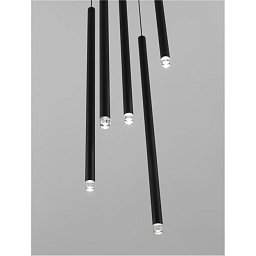 Závěsné svítidlo DANDIA černý hliník LED závěsné svítidlo 30W 3000K - NOVA LUCE Obrázek pro produkt Závěsné svítidlo DANDIA černý hliník LED závěsné svítidlo 30W 3000K - NOVA LUCE
