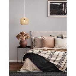Závěsné svítidlo MARLO přírodní ratan černý kabel E27 1x12W 230V IP20 bez žárovky - NOVA LUCE Obrázek pro produkt Závěsné svítidlo MARLO přírodní ratan černý kabel E27 1x12W 230V IP20 bez žárovky - NOVA LUCE
