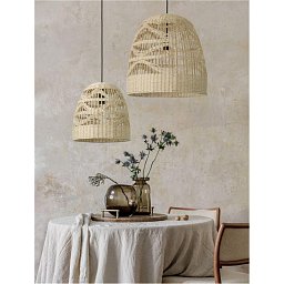 Závěsné svítidlo MARLO přírodní ratan černý kabel E27 1x12W 230V IP20 bez žárovky - NOVA LUCE Obrázek pro produkt Závěsné svítidlo MARLO přírodní ratan černý kabel E27 1x12W 230V IP20 bez žárovky - NOVA LUCE