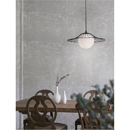 Závěsné svítidlo FLY matný černý kov E27 1x12W 230V IP20 bez žárovky - NOVA LUCE Obrázek pro produkt Závěsné svítidlo FLY matný černý kov E27 1x12W 230V IP20 bez žárovky - NOVA LUCE