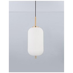 Závěsné svítidlo LATO opálové sklo antický mosazný kov černý kabel E27 1x12W 230V IP20 bez žárovky - NOVA LUCE Obrázek pro produkt Závěsné svítidlo LATO opálové sklo antický mosazný kov černý kabel E27 1x12W 230V IP20 bez žárovky - NOVA LUCE