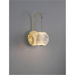 Nástěnné svítidlo BRILLANTE zlatý hliník a akryl LED 4.2W 230V 3200K IP44 - NOVA LUCE Obrázek pro produkt Nástěnné svítidlo BRILLANTE zlatý hliník a akryl LED 4.2W 230V 3200K IP44 - NOVA LUCE