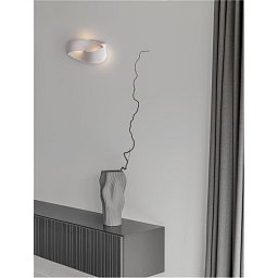 Nástěnné svítidlo INFINITY saténový bílý kov LED 6W 230V 3000K IP20 - NOVA LUCE Obrázek pro produkt Nástěnné svítidlo INFINITY saténový bílý kov LED 6W 230V 3000K IP20 - NOVA LUCE