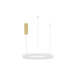 Závěsné svítidlo PERLA zlatý kov a opálové sklo LED 54W 230V 3000K IP20 stmívatelné - NOVA LUCE Obrázek pro produkt Závěsné svítidlo PERLA zlatý kov a opálové sklo LED 54W 230V 3000K IP20 stmívatelné - NOVA LUCE