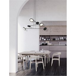 Závěsné svítidlo SCOPE černá LED 49.2W 3000K stmívatelné - NOVA LUCE Obrázek pro produkt Závěsné svítidlo SCOPE černá LED 49.2W 3000K stmívatelné - NOVA LUCE