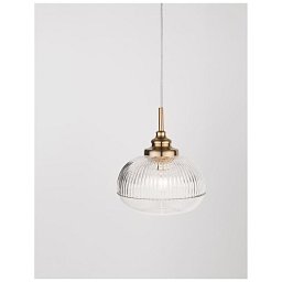 Závěsné svítidlo MOND saténový zlatý kov čiré sklo E14 1x5W 230V IP20 bez žárovky - NOVA LUCE Obrázek pro produkt Závěsné svítidlo MOND saténový zlatý kov čiré sklo E14 1x5W 230V IP20 bez žárovky - NOVA LUCE
