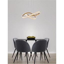 Závěsné svítidlo MEDORA mosazný zlatý hliník a akryl LED 42W 230V 3000K IP20 stmívatelné - NOVA LUCE Obrázek pro produkt Závěsné svítidlo MEDORA mosazný zlatý hliník a akryl LED 42W 230V 3000K IP20 stmívatelné - NOVA LUCE