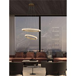 Závěsné svítidlo MEDORA mosazný zlatý hliník a akryl LED 41.5W 230V 3000K IP20 stmívatelné - NOVA LUCE Obrázek pro produkt Závěsné svítidlo MEDORA mosazný zlatý hliník a akryl LED 41.5W 230V 3000K IP20 stmívatelné - NOVA LUCE
