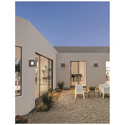 Venkovní nástěnné svítidlo CASTRO šedý pískovec a akryl E27 1x12W bez žárovky 100-240V IP65 - NOVA LUCE Obrázek pro produkt Venkovní nástěnné svítidlo CASTRO šedý pískovec a akryl E27 1x12W bez žárovky 100-240V IP65 - NOVA LUCE
