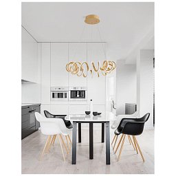 Závěsné svítidlo ZINIA zlatý hliník a silikon LED 45W 230V 3000K IP20 - NOVA LUCE Obrázek pro produkt Závěsné svítidlo ZINIA zlatý hliník a silikon LED 45W 230V 3000K IP20 - NOVA LUCE