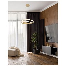 Závěsné svítidlo GRANIA matný zlatý hliník a akryl LED 25W 230V 3000K IP20 stmívatelné - NOVA LUCE Obrázek pro produkt Závěsné svítidlo GRANIA matný zlatý hliník a akryl LED 25W 230V 3000K IP20 stmívatelné - NOVA LUCE