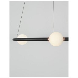 Závěsné svítidlo CELIA stmívatelné černý hliník opálové sklo LED 36W 230V 3000K IP20 stmívatelné - NOVA LUCE Obrázek pro produkt Závěsné svítidlo CELIA stmívatelné černý hliník opálové sklo LED 36W 230V 3000K IP20 stmívatelné - NOVA LUCE