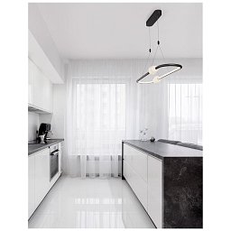Závěsné svítidlo CELIA stmívatelné černý hliník opálové sklo LED 44.2W 230V 3000K IP20 stmívatelné - NOVA LUCE Obrázek pro produkt Závěsné svítidlo CELIA stmívatelné černý hliník opálové sklo LED 44.2W 230V 3000K IP20 stmívatelné - NOVA LUCE