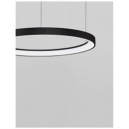 Závěsné svítidlo PERTINO černý hliník a akryl LED 38W 230V 3000K IP20 stmívatelné - NOVA LUCE Obrázek pro produkt Závěsné svítidlo PERTINO černý hliník a akryl LED 38W 230V 3000K IP20 stmívatelné - NOVA LUCE
