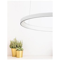Závěsné svítidlo PERTINO bílý hliník a akryl LED 60W 230V 3000K IP20 stmívatelné - NOVA LUCE Obrázek pro produkt Závěsné svítidlo PERTINO bílý hliník a akryl LED 60W 230V 3000K IP20 stmívatelné - NOVA LUCE