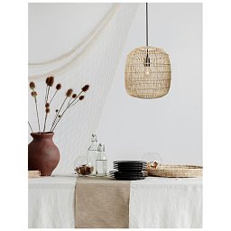 Závěsné svítidlo MELODY přírodní ratan černý kabel E27 1x12W 230V IP20 bez žárovky - NOVA LUCE Obrázek pro produkt Závěsné svítidlo MELODY přírodní ratan černý kabel E27 1x12W 230V IP20 bez žárovky - NOVA LUCE