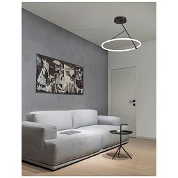 Stropní svítidlo JANUS černý hliník a akryl LED 30W 230V 3000K IP20 stmívatelné - NOVA LUCE Obrázek pro produkt Stropní svítidlo JANUS černý hliník a akryl LED 30W 230V 3000K IP20 stmívatelné - NOVA LUCE