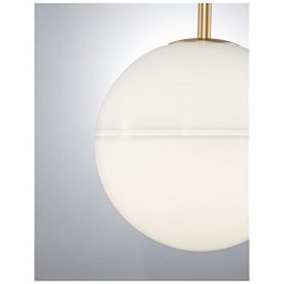 Závěsné svítidlo CANTONA bílé opálové sklo mosaz zlatá E27 1x12W 230V IP20 bez žárovky - NOVA LUCE Obrázek pro produkt Závěsné svítidlo CANTONA bílé opálové sklo mosaz zlatá E27 1x12W 230V IP20 bez žárovky - NOVA LUCE