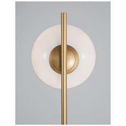 Stojací lampa CANTONA bílé opálové sklo mosaz zlatá a mramor E27 1x12W 230V IP20 bez žárovky - NOVA LUCE Obrázek pro produkt Stojací lampa CANTONA bílé opálové sklo mosaz zlatá a mramor E27 1x12W 230V IP20 bez žárovky - NOVA LUCE