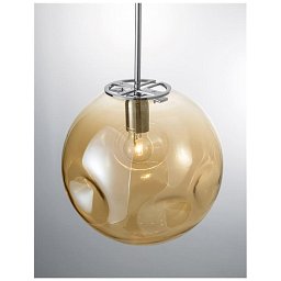 Závěsné svítidlo MAYAN chromovaný kov šampaň sklo E27 1x12W 230V IP20 bez žárovky - NOVA LUCE Obrázek pro produkt Závěsné svítidlo MAYAN chromovaný kov šampaň sklo E27 1x12W 230V IP20 bez žárovky - NOVA LUCE