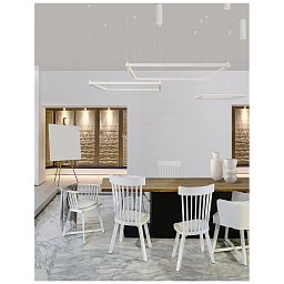 Závěsné svítidlo ETERNA bílý hliník a akryl LED 50W 230V 3000K IP20 stmívatelné - NOVA LUCE Obrázek pro produkt Závěsné svítidlo ETERNA bílý hliník a akryl LED 50W 230V 3000K IP20 stmívatelné - NOVA LUCE