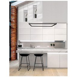 Závěsné svítidlo ETERNA černý hliník a akryl LED 50W 230V 3000K IP20 stmívatelné - NOVA LUCE Obrázek pro produkt Závěsné svítidlo ETERNA černý hliník a akryl LED 50W 230V 3000K IP20 stmívatelné - NOVA LUCE