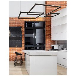Závěsné svítidlo ETERNA černý hliník a akryl LED 40W 230V 3000K IP20 stmívatelné - NOVA LUCE Obrázek pro produkt Závěsné svítidlo ETERNA černý hliník a akryl LED 40W 230V 3000K IP20 stmívatelné - NOVA LUCE