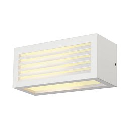 Venkovní svítidlo BOX-L E27 nástěnná bílá 230V E27 18W IP44 - BIG WHITE (SLV) Obrázek pro produkt Venkovní svítidlo BOX-L E27 nástěnná bílá 230V E27 18W IP44 - BIG WHITE (SLV)