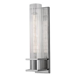 Nástěnné svítidlo SPERRY ocel/sklo nikl/čirá E27 1x75W - HUDSON VALLEY Obrázek pro produkt Nástěnné svítidlo SPERRY ocel/sklo nikl/čirá E27 1x75W - HUDSON VALLEY