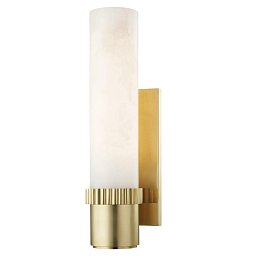 Nástěnné svítidlo ARGON staromosaz/alabastr E27 1x75W - HUDSON VALLEY Obrázek pro produkt Nástěnné svítidlo ARGON staromosaz/alabastr E27 1x75W - HUDSON VALLEY
