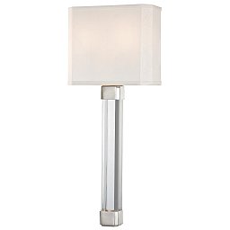 Nástěnné svítidlo LARISSA ocel/hedvábí nikl/bílá E14 2x40W - HUDSON VALLEY Obrázek pro produkt Nástěnné svítidlo LARISSA ocel/hedvábí nikl/bílá E14 2x40W - HUDSON VALLEY