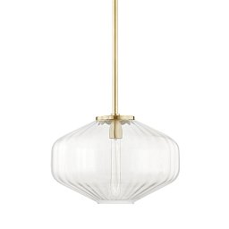 Závěsné svítidlo BENNETT ocel staromosaz E27 1x40W - HUDSON VALLEY Obrázek pro produkt Závěsné svítidlo BENNETT ocel staromosaz E27 1x40W - HUDSON VALLEY