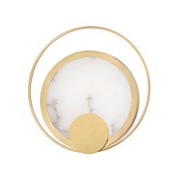 Nástěnné svítidlo COIL mosaz/alabastr staromosaz/matná LED 12W 2700K stmívatelné - HUDSON VALLEY Obrázek pro produkt Nástěnné svítidlo COIL mosaz/alabastr staromosaz/matná LED 12W 2700K stmívatelné - HUDSON VALLEY