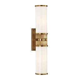 Nástěnné svítidlo HARPER mosaz/sklo staromosaz/opál E27 2x100W - HUDSON VALLEY Obrázek pro produkt Nástěnné svítidlo HARPER mosaz/sklo staromosaz/opál E27 2x100W - HUDSON VALLEY