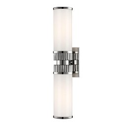 Nástěnné svítidlo HARPER mosaz/sklo nikl/opál E27 2x100W - HUDSON VALLEY Obrázek pro produkt Nástěnné svítidlo HARPER mosaz/sklo nikl/opál E27 2x100W - HUDSON VALLEY