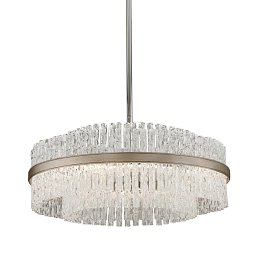 Závěsné svítidlo CHIME kov/sklo stříbrná/čirá E14 8x60W - HUDSON VALLEY (Corbettt) Obrázek pro produkt Závěsné svítidlo CHIME kov/sklo stříbrná/čirá E14 8x60W - HUDSON VALLEY (Corbettt)