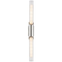 Nástěnné svítidlo PYLON ocel/sklo nikl/matné E27 2x6W - HUDSON VALLEY Obrázek pro produkt Nástěnné svítidlo PYLON ocel/sklo nikl/matné E27 2x6W - HUDSON VALLEY