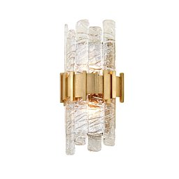 Nástěnné svítidlo CIRO kov/sklo zlatá/čirá E14 2x8W - HUDSON VALLEY (Corbettt) Obrázek pro produkt Nástěnné svítidlo CIRO kov/sklo zlatá/čirá E14 2x8W - HUDSON VALLEY (Corbettt)