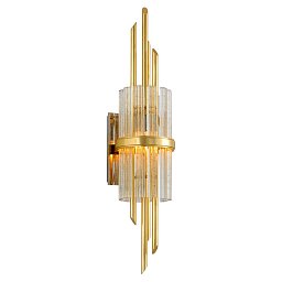 Nástěnné svítidlo SYMPHONY kov/sklo zlatá/čirá E14 1x60W - HUDSON VALLEY (Corbettt) Obrázek pro produkt Nástěnné svítidlo SYMPHONY kov/sklo zlatá/čirá E14 1x60W - HUDSON VALLEY (Corbettt)