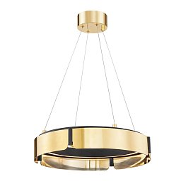 Závěsné svítidlo TRIBECA mosaz staromosaz/černá LED 35W 2700K stmívatelné - HUDSON VALLEY Obrázek pro produkt Závěsné svítidlo TRIBECA mosaz staromosaz/černá LED 35W 2700K stmívatelné - HUDSON VALLEY